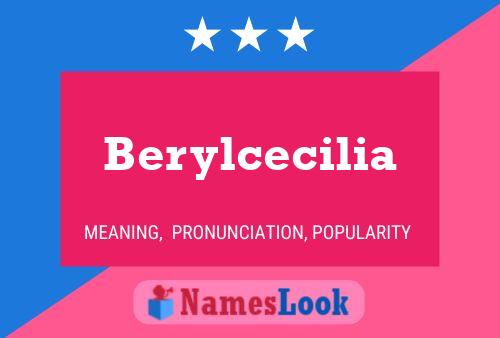 Affiche de nom Berylcecilia