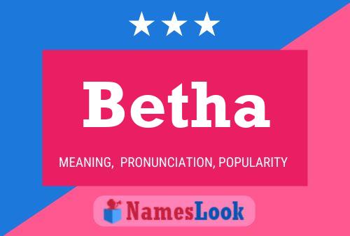 Affiche de nom Betha