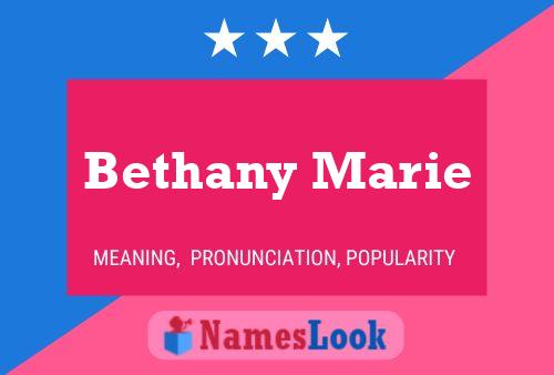 Affiche de nom Bethany Marie