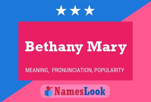 Affiche de nom Bethany Mary