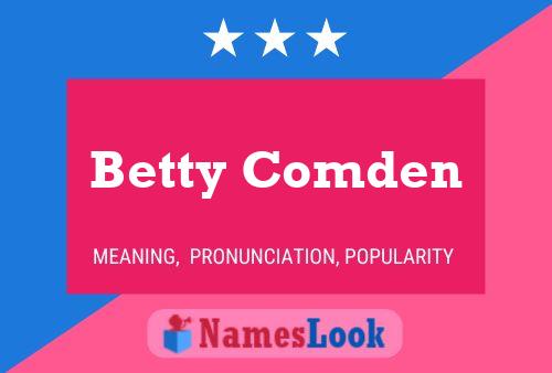 Affiche de nom Betty Comden