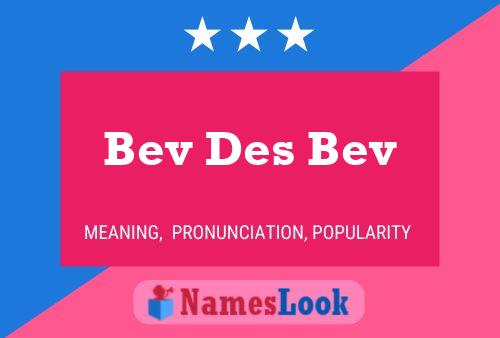 Affiche de nom Bev Des Bev