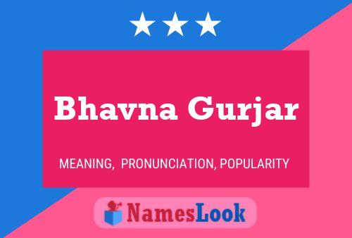 Affiche de nom Bhavna Gurjar