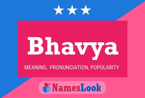 Affiche de nom Bhavya