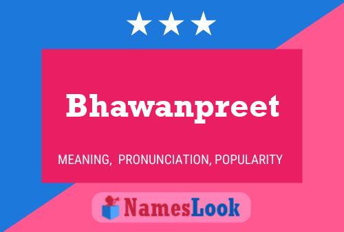 Affiche de nom Bhawanpreet