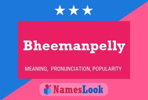 Affiche de nom Bheemanpelly