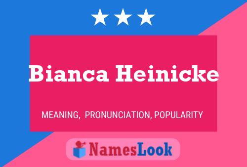 Affiche de nom Bianca Heinicke