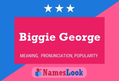 Affiche de nom Biggie George