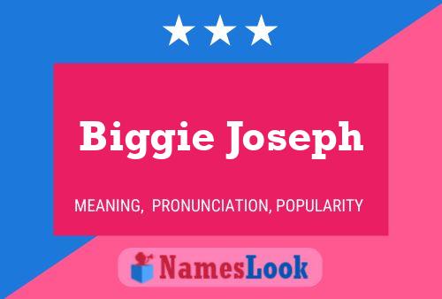 Affiche de nom Biggie Joseph