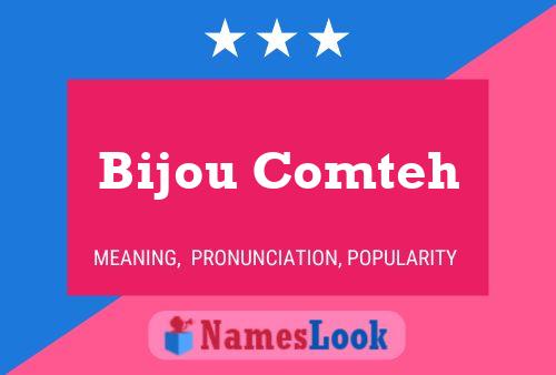 Affiche de nom Bijou Comteh