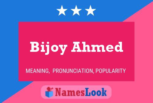 Affiche de nom Bijoy Ahmed