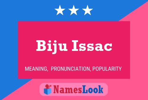 Affiche de nom Biju Issac