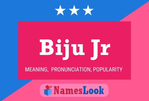 Affiche de nom Biju Jr