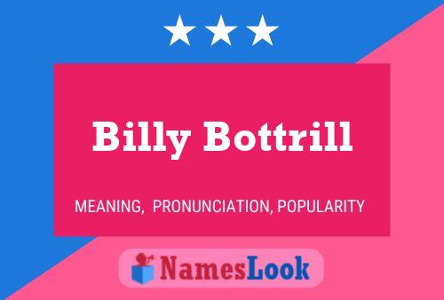 Affiche de nom Billy Bottrill