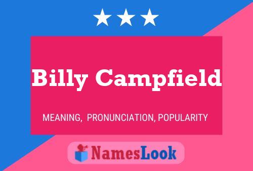 Affiche de nom Billy Campfield