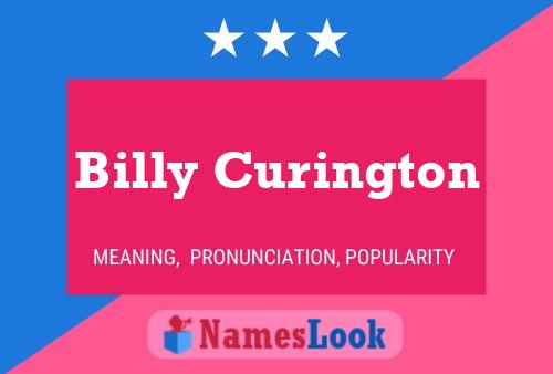 Affiche de nom Billy Curington