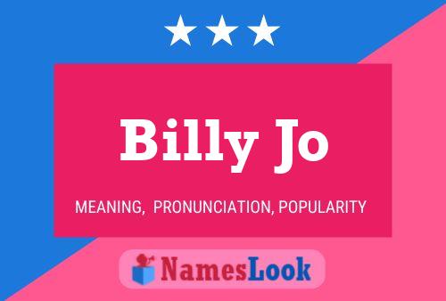 Affiche de nom Billy Jo