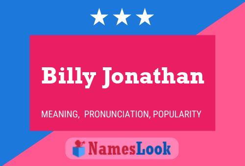 Affiche de nom Billy Jonathan