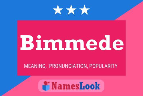 Affiche de nom Bimmede