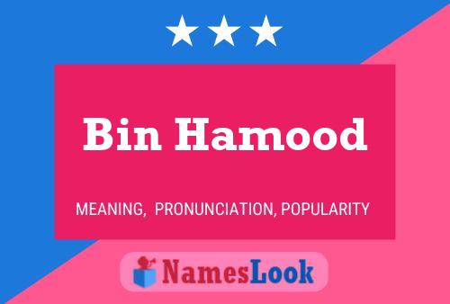 Affiche de nom Bin Hamood