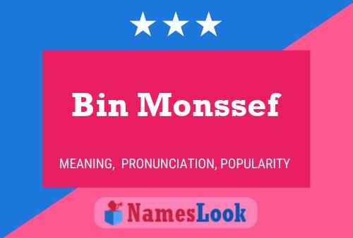 Affiche de nom Bin Monssef