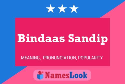 Affiche de nom Bindaas Sandip