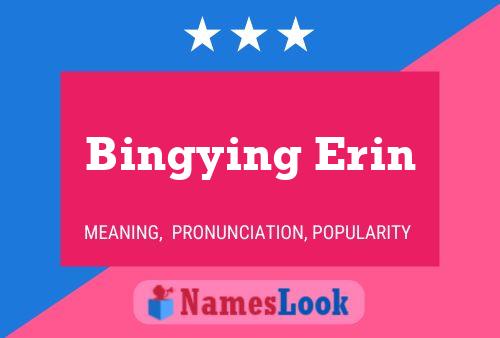 Affiche de nom Bingying Erin