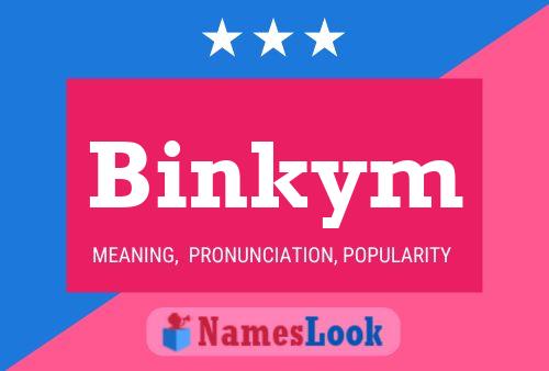 Affiche de nom Binkym