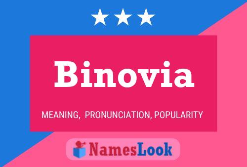 Affiche de nom Binovia