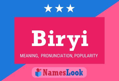 Affiche de nom Biryi