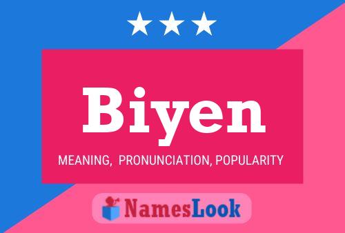 Affiche de nom Biyen