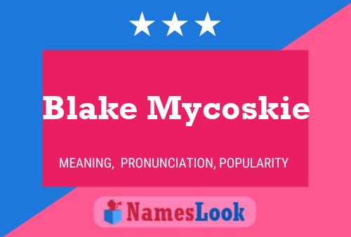 Affiche de nom Blake Mycoskie