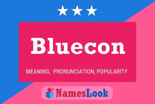 Affiche de nom Bluecon