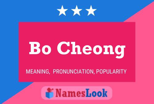 Affiche de nom Bo Cheong