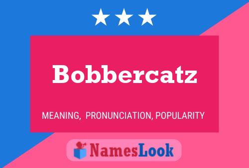 Affiche de nom Bobbercatz