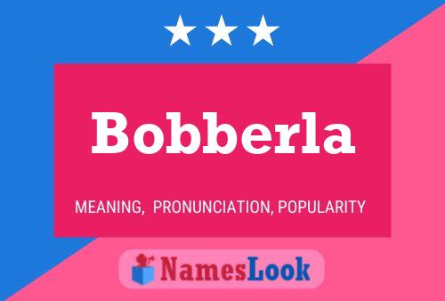 Affiche de nom Bobberla