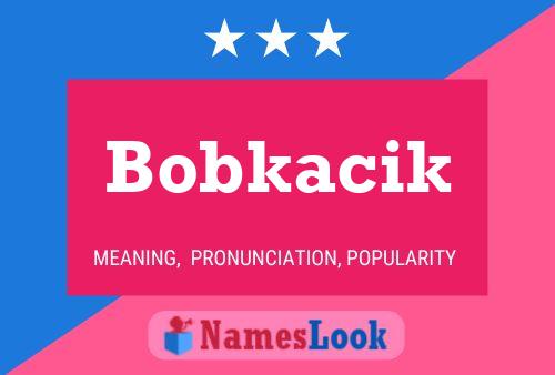 Affiche de nom Bobkacik