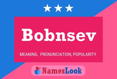 Affiche de nom Bobnsev