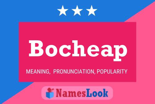 Affiche de nom Bocheap