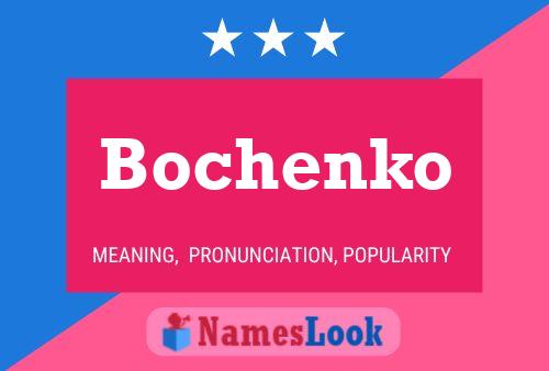 Affiche de nom Bochenko