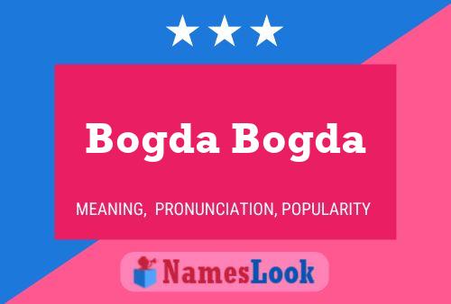 Affiche de nom Bogda Bogda