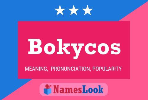 Affiche de nom Bokycos