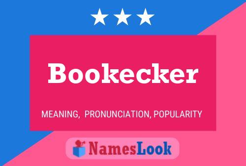 Affiche de nom Bookecker