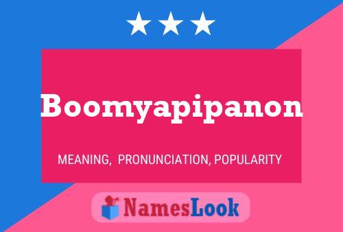 Affiche de nom Boomyapipanon