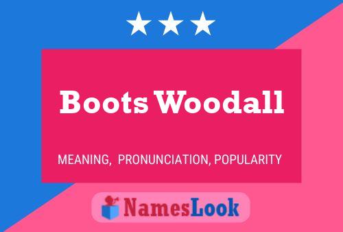 Affiche de nom Boots Woodall