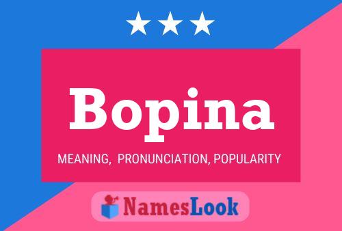 Affiche de nom Bopina