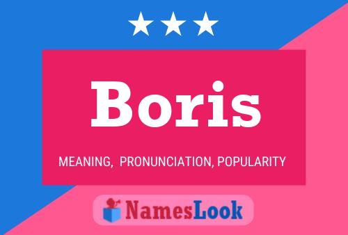 Affiche de nom Boris