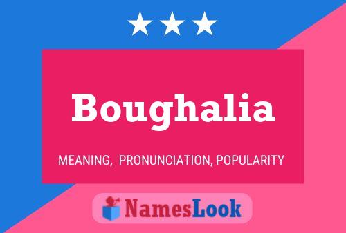 Affiche de nom Boughalia