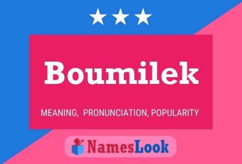 Affiche de nom Boumilek