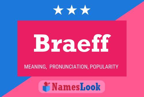 Affiche de nom Braeff